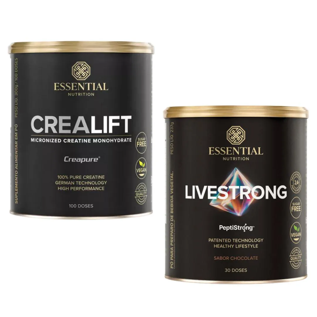 KIT CREALIFT CREAPURE 300G - LIVESTRONG CHOCOLATE-ESSENTIAL