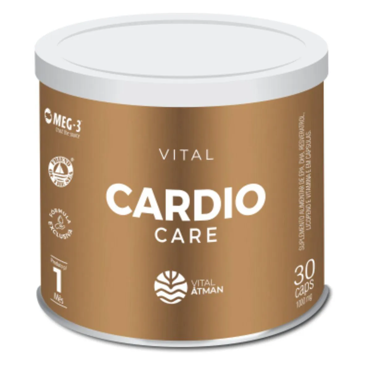 VITAL CARDIO CARE EPA DHA RESVERATROL LICOPENO VITAMINA E - 30 CáPSULAS