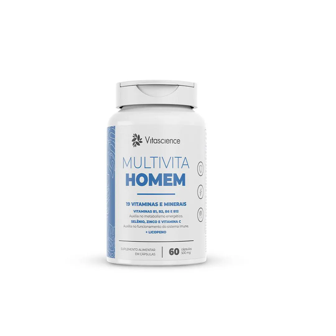 1X MULTIVITA HOMEM VITAMINAS SUPLEMENTO VITASCIENCE