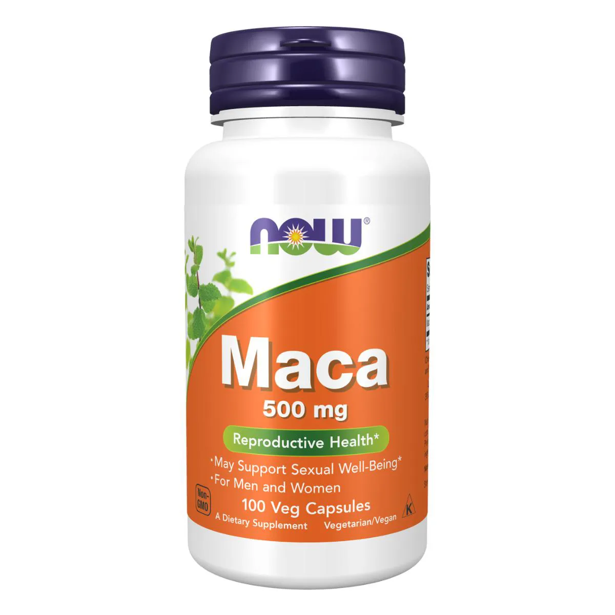 MACA PERUANA 500MG 100 CáPSULAS NOW FOODS SEM Sabor