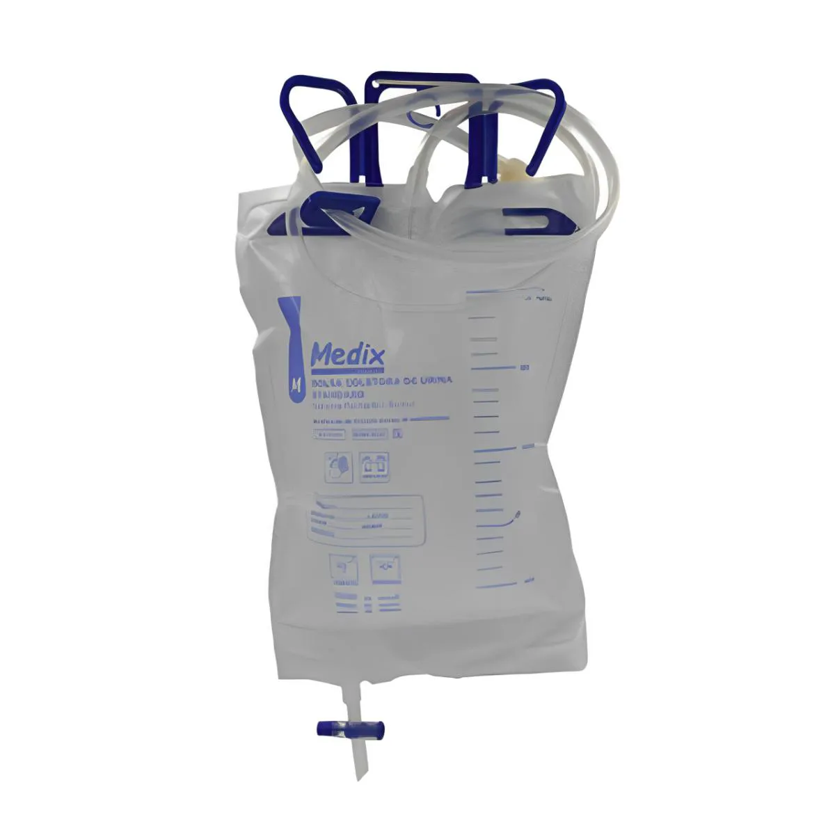 KIT 5 BOLSA COLETORA DE URINA STANDARD SF 2000ML MEDIX