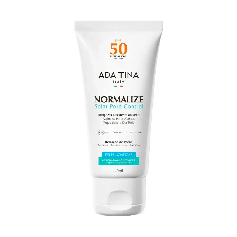 PROTETOR SOLAR ADA TINA NORMALIZE SOLAR PORE CONTROL FPS 50 40ML