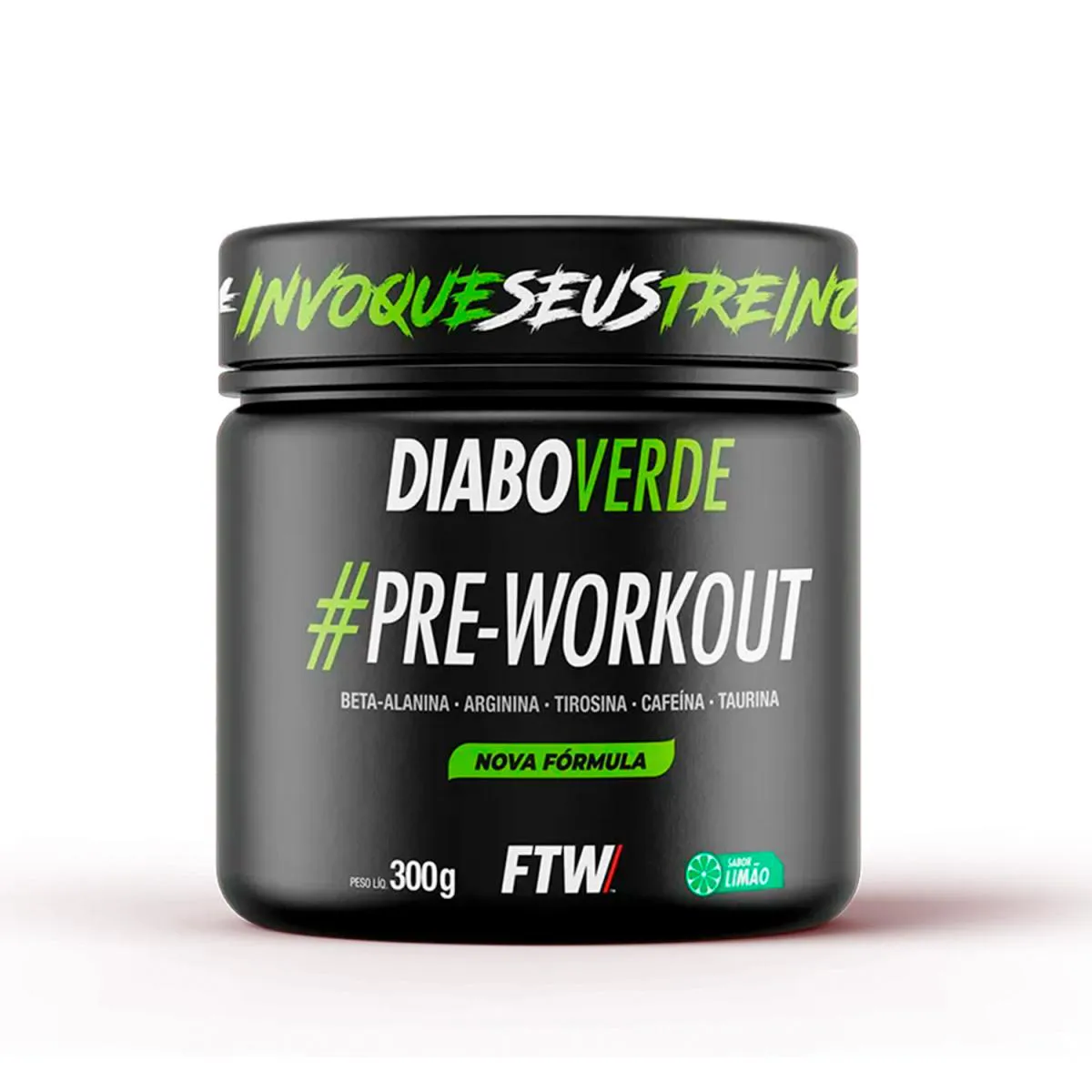 PRé-TREINO DIABO VERDE PRE WORKOUT 300G LIMãO FTW