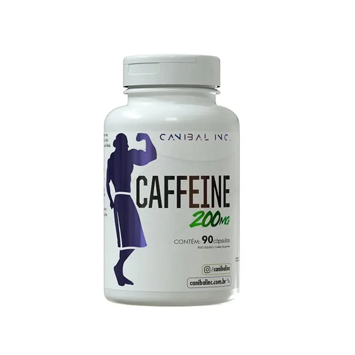 SUPLEMENTO ALIMENTAR CAFEINA 200MG 90 CAPS CANIBAL INC