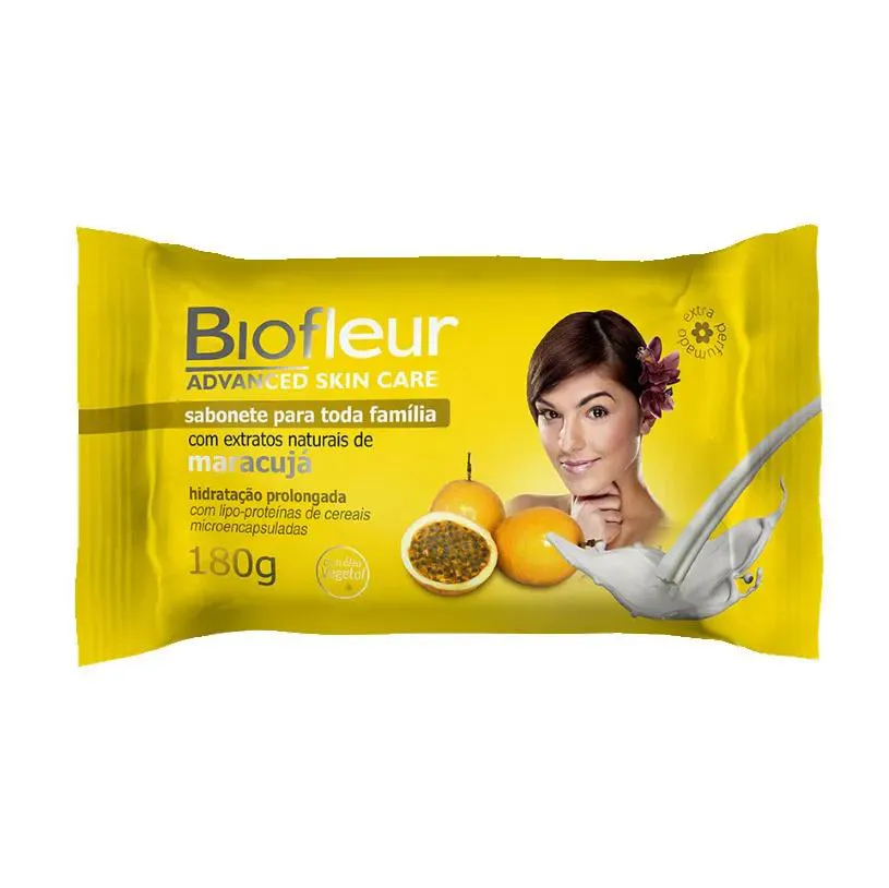 BIOFLEUR SABONETE 180G HIDRATAçãO PROLONGADA MARACUJá