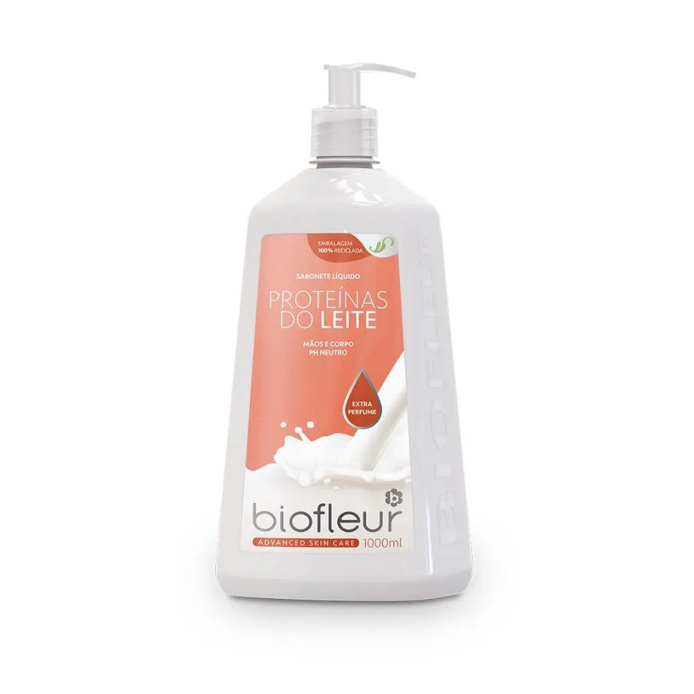 BIOFLEUR SABONETE LíQUIDO 1L HID. PROT DO LEITE