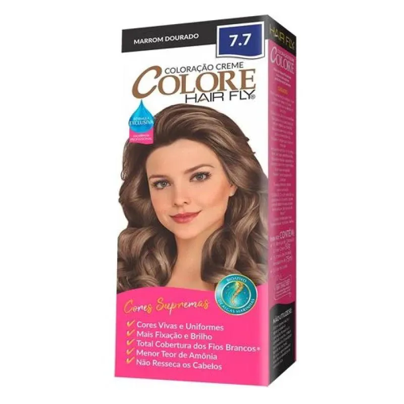 COLORAçãO CREME COLORE 7.7 MARRON DOURADO