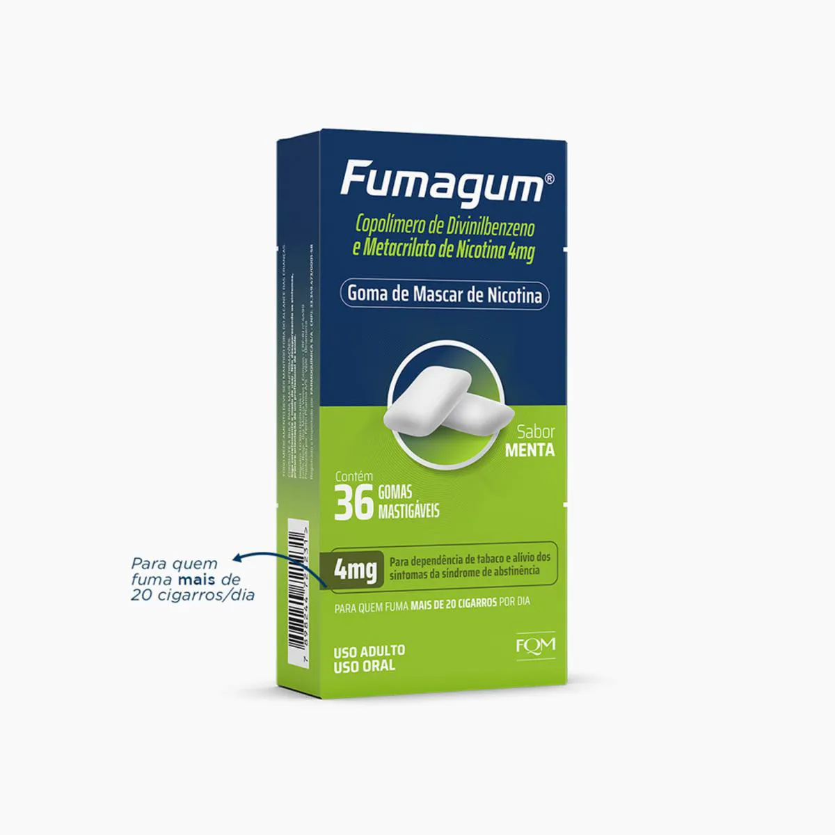 Fumagum 4mg Menta 36 Gomas