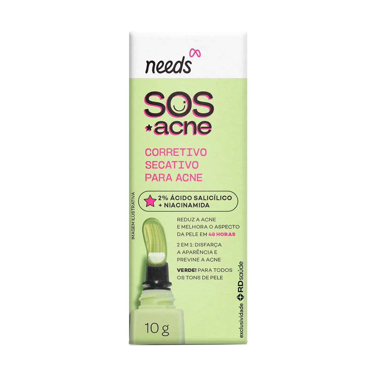 Corretivo Secativo para Acne Needs SOS Acne 10g