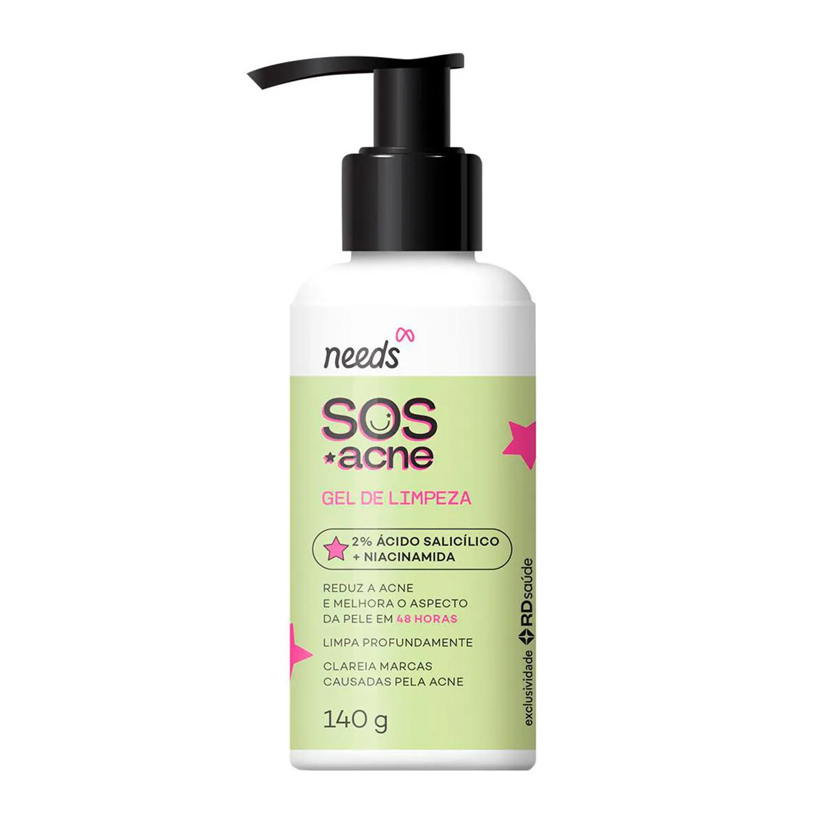 Gel de Limpeza Facial Needs SOS Acne 140g