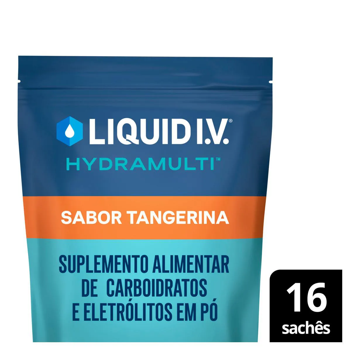 Suplemento Alimentar Pó Tangerina Liquid I.V. Hydramulti Pouch 16 Saches