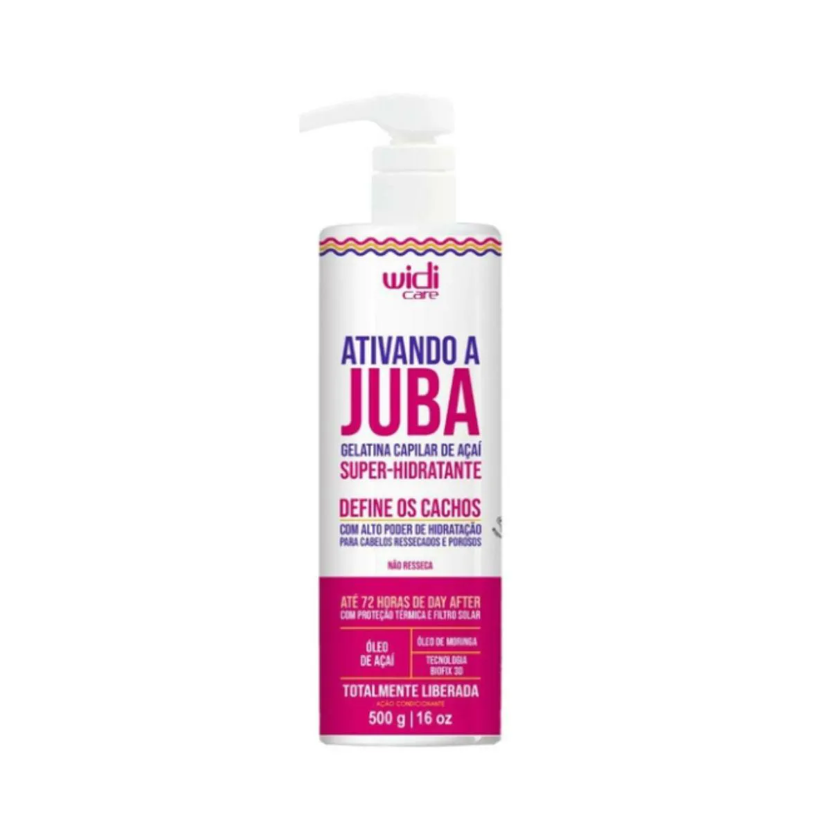 GELATINA WIDI CARE JUBA ATIVANDO A JUBA SUPER HIDRATANTE 500G