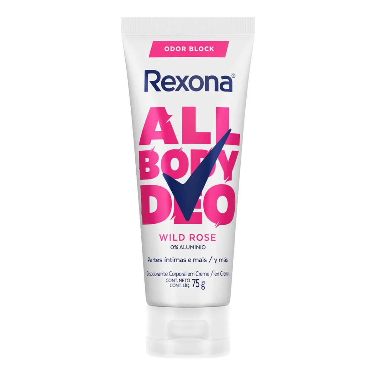 Desodorante Corporal Creme Rexona All Body Deo Wild Rose 75g