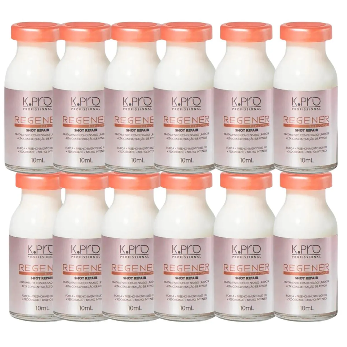 AMPOLA KPRO REGENéR SHOT REPAIR 10ML CAIXA COM 12 UNIDADES
