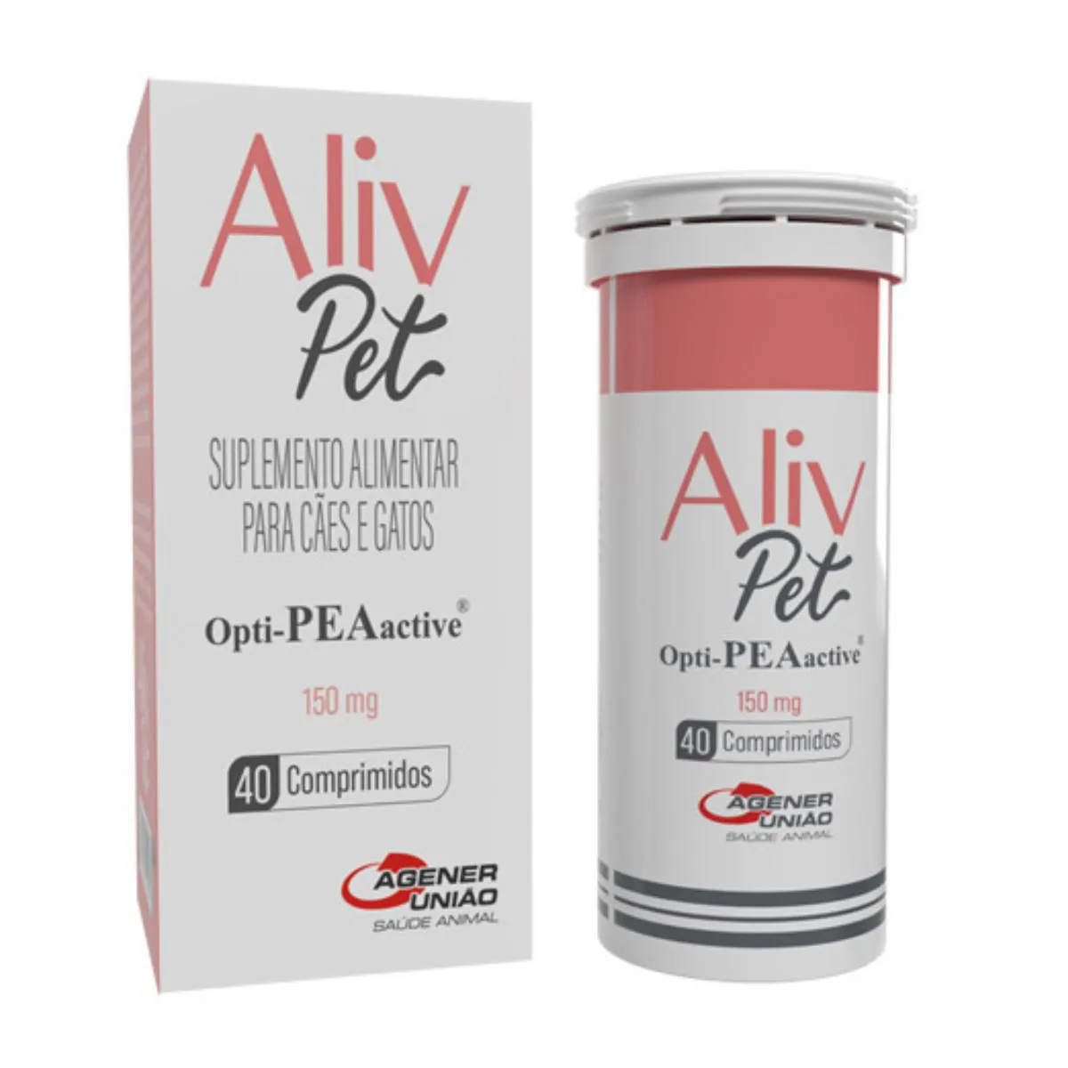 SUPLEMENTO ALIMENTAR ALIV PET 150MG 40 COMPRIMIDOS PARA CãES E GATOS