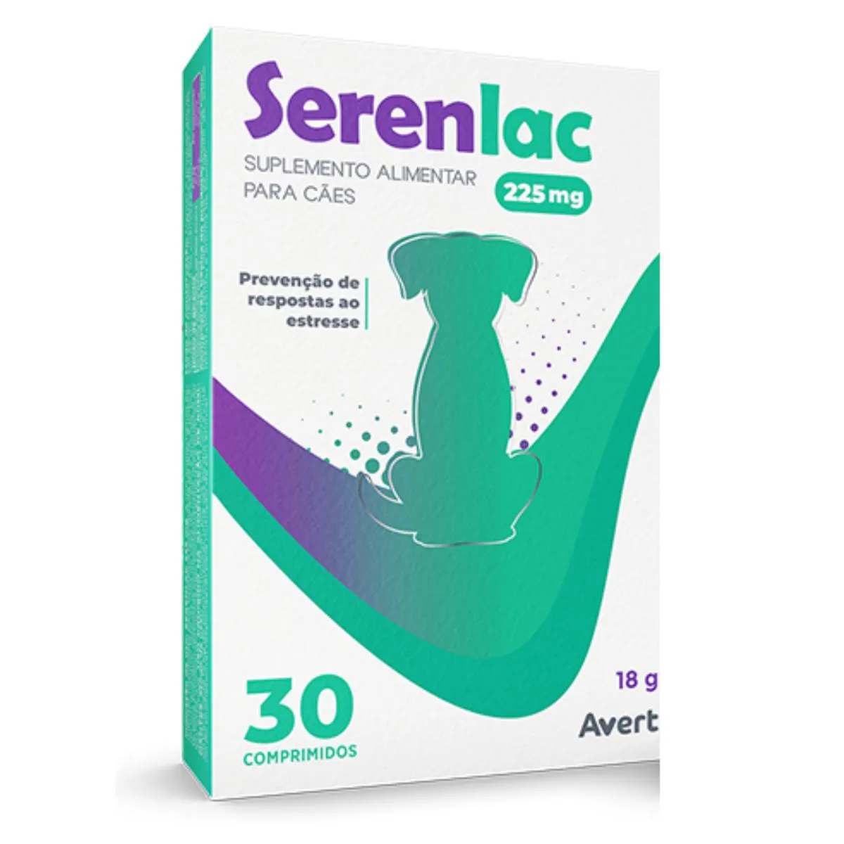 SUPLEMENTO ALIMENTAR SERENLAC 225MG PARA CãES E GATOS 30 COMPRIMIDOS