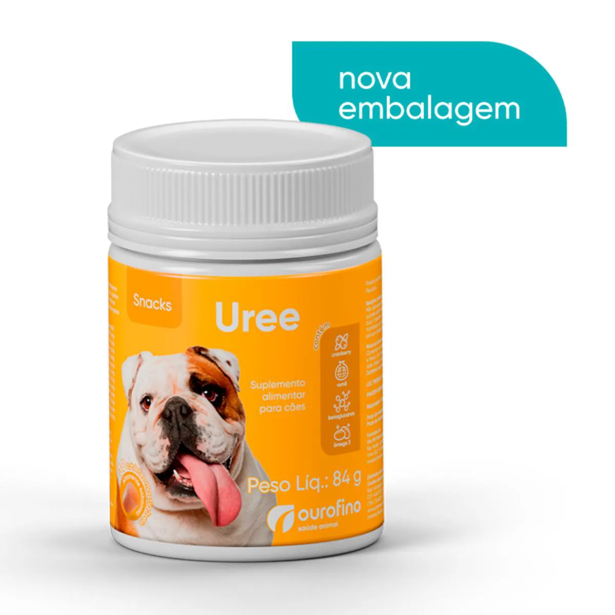 SUPLEMENTO ALIMENTAR UREE SNACKS COM 30 TABLETS MASTIGáVEIS PARA CãES