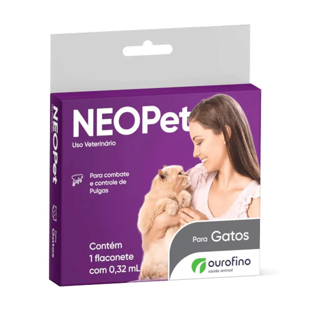 ANTIPULGAS NEOPET PARA GATOS ADULTOS DE 1KG À 8KG COM 1 PIPETA