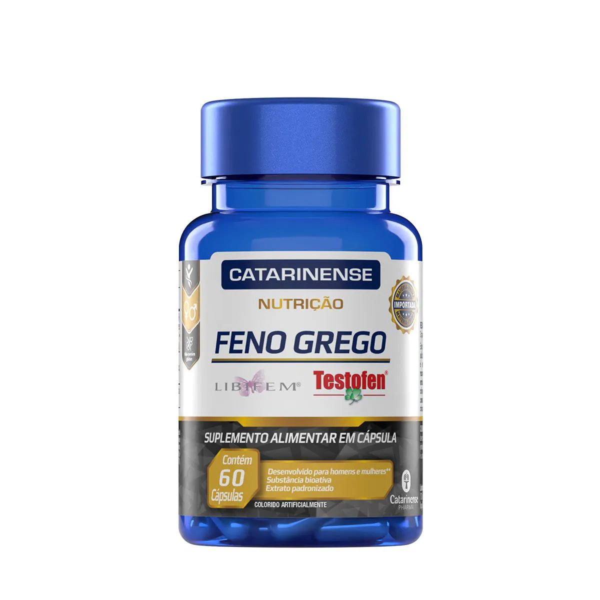 Suplemento Alimentar Feno Grego Catarinense Nutrição 60 Cápsulas