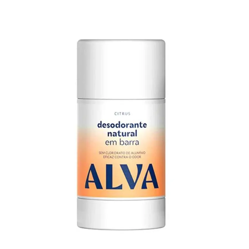 DESODORANTE EM BARRA CITRUS VEGANO ALVA 55G