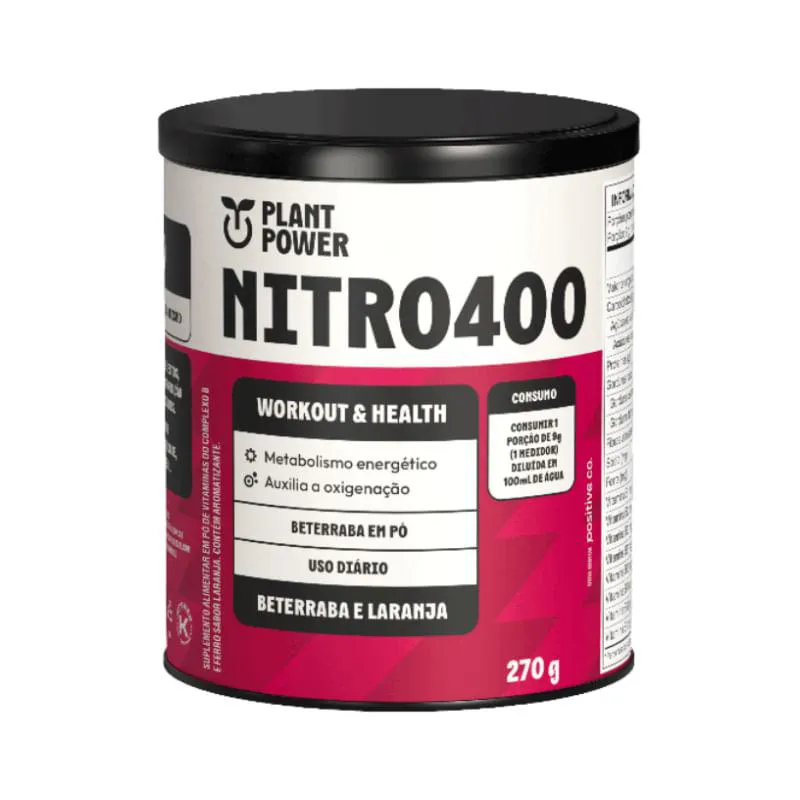 NITRO400 BETERRABA E LARANJA PLANT POWER 270G
