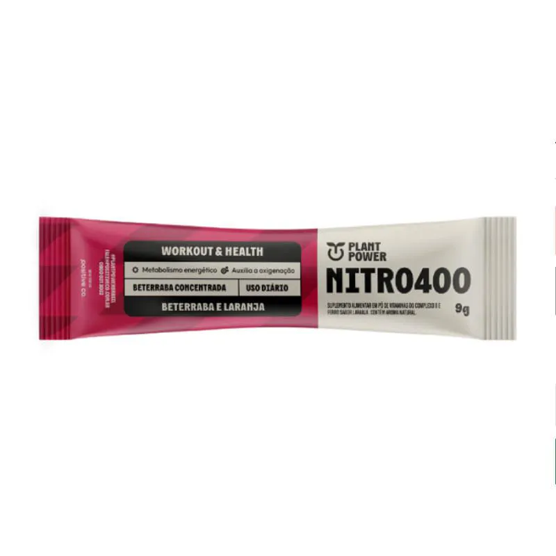 NITRO400 BETERRABA E LARANJA PLANT POWER 9G