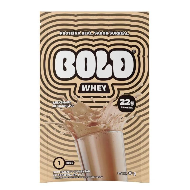 WHEY MILKSHAKE DE BAUNILHA BOLD 30G