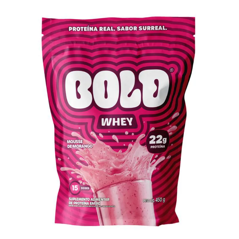 WHEY MOUSSE DE MORANGO BOLD 450G