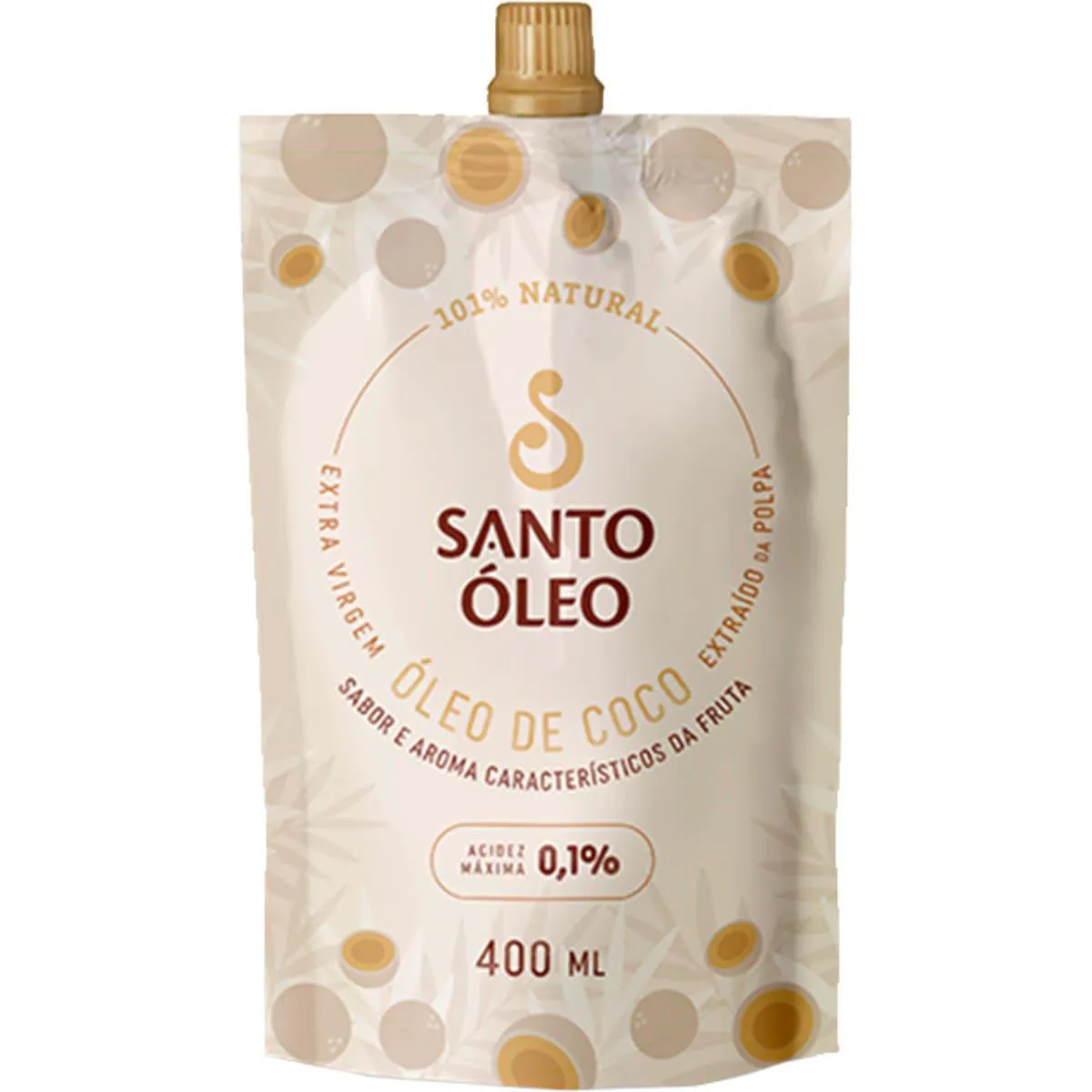 Óleo de Coco Extravirgem Polpa 400ml Santo Óleo