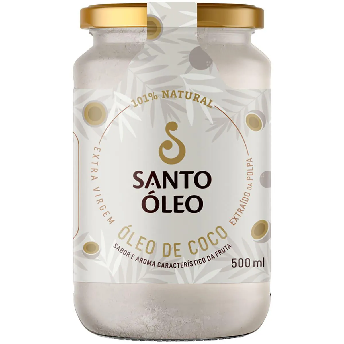 Óleo de Coco Extravirgem Polpa 500ml Santo Óleo