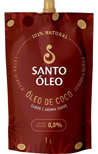 Óleo De Coco Extrato De Película 1l Santo Óleo