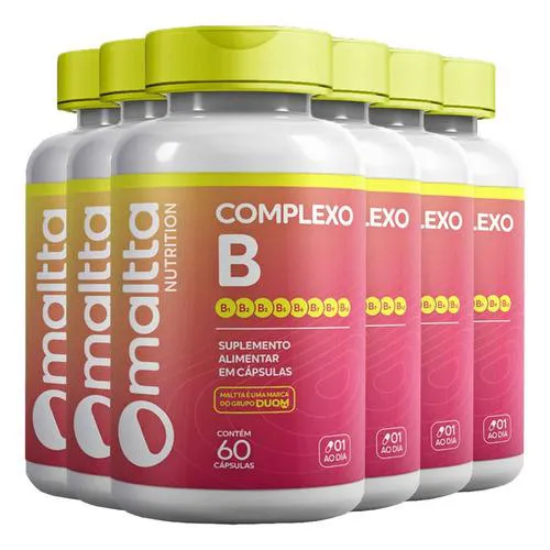 Vitaminas do Complexo B 6 X 60 Cápsulas Duom