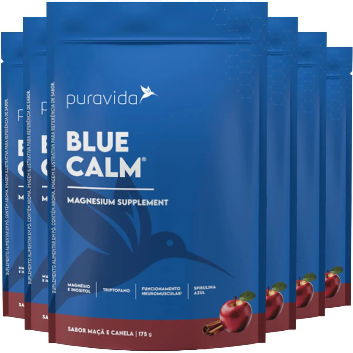 Blue Calm Maçã e Canela 6 X 175g Puravida