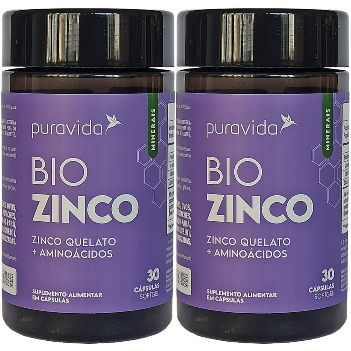 Bio Zinco 2 X 30 Cápsulas Puravida