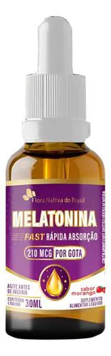 Melatonina Sabor Morango 30ml Flora Nativa