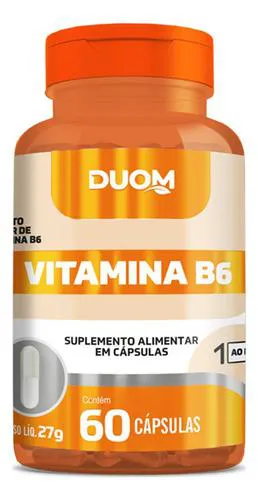 Vitamina B6 60 Cápsulas Duom