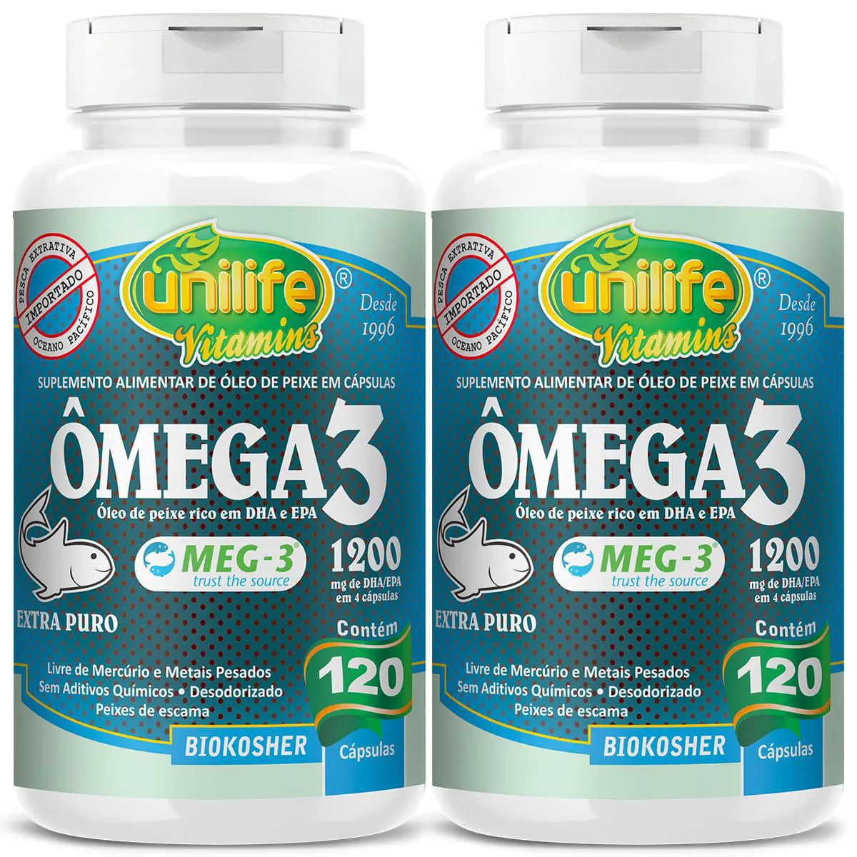 Ômega 3 2 X 120 Cápsulas Unilife