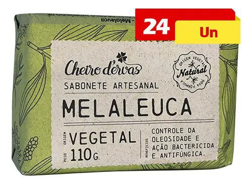Sabonete De Melaleuca 24 X 110g Cheiro De Ervas