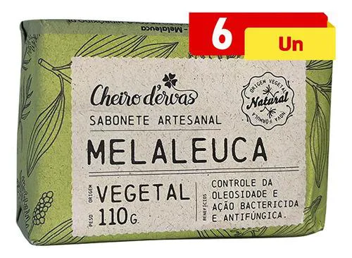 Sabonete De Melaleuca 6 X 110g Cheiro De Ervas