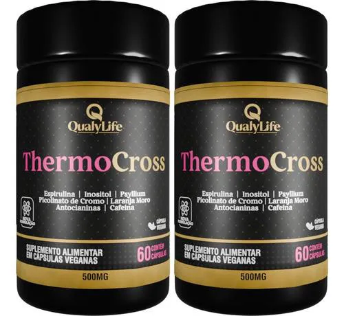 Psyllium E Inositol Thermo Cross 2 X 60 Cápsulas Qualylife