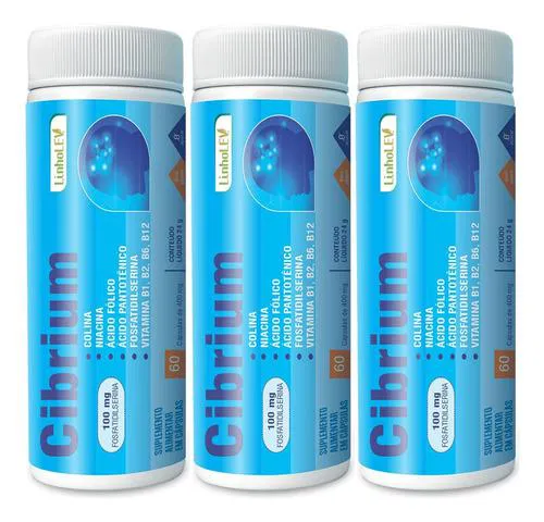 Acido Folico Cibrium 3 X 60 Capsulas Linho Lev