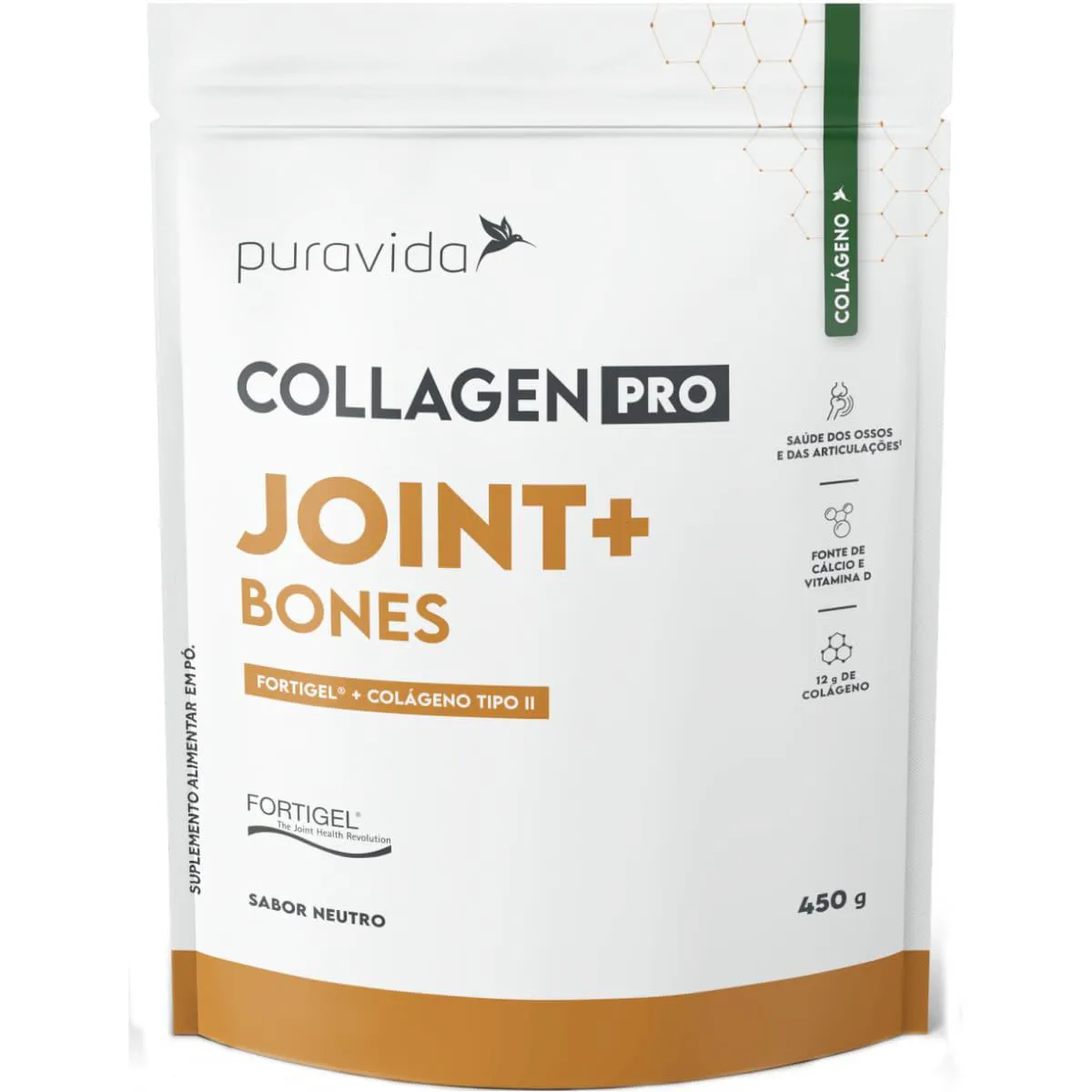 Collagen Pro Joint e Bones 450g Puravida