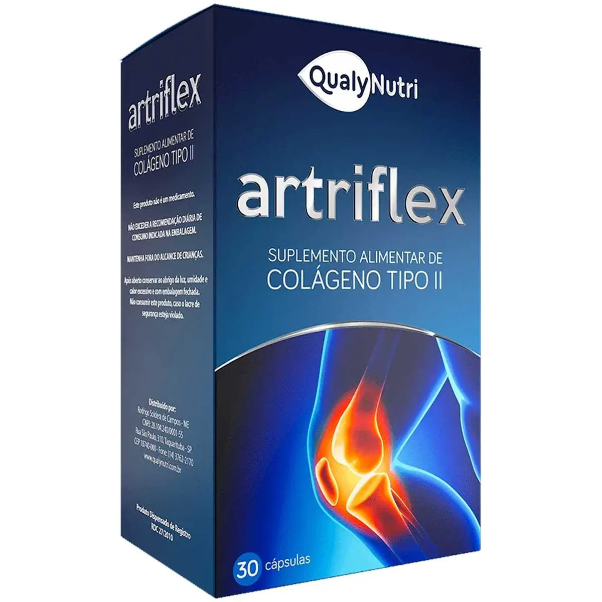 ARTRIFLEX COLáGENO TIPO 2 40MG COM 30 CáPSULAS QUALY NUTRI