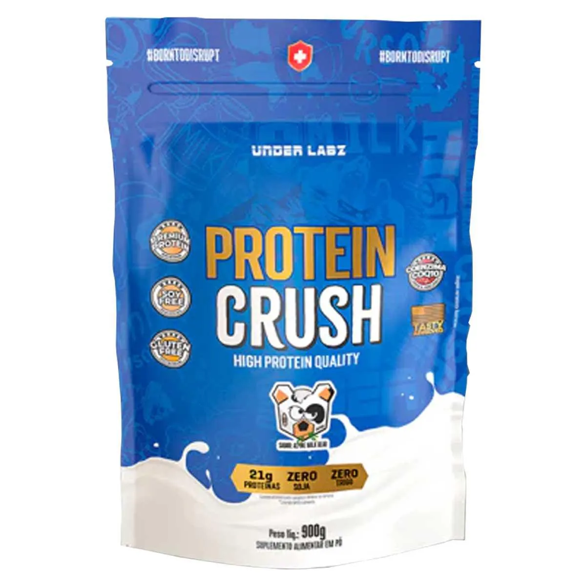 PROTEIN CRUSH WHEY PROTEIN CONCENTRADO REFIL 900G MILK BEAR