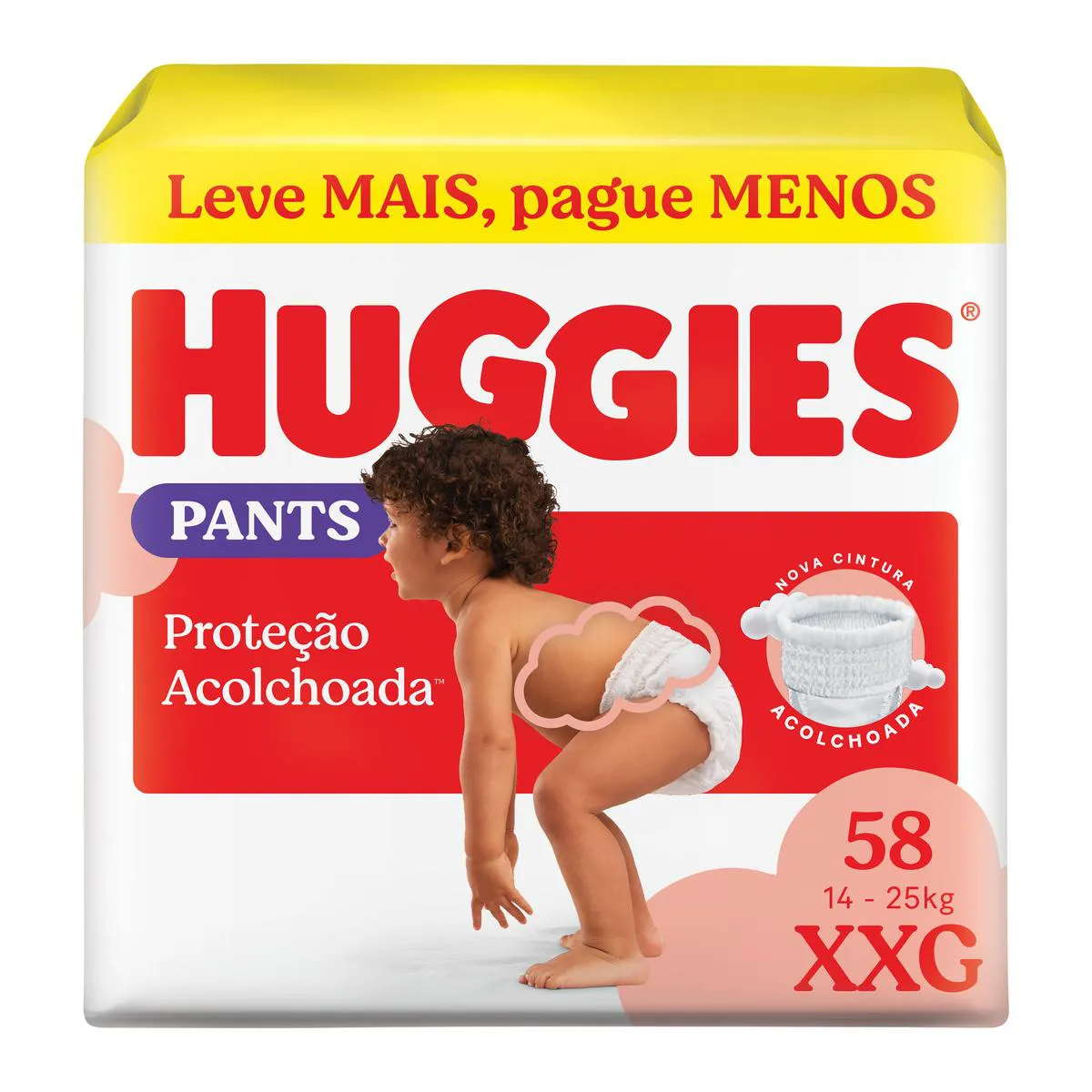 Fralda Calça Huggies Supreme Care Roupinha Disney Baby XXG 58 unidades