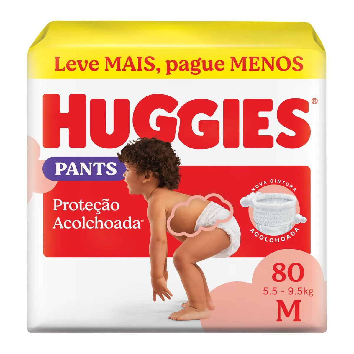 Fralda Calça Huggies Supreme Care Roupinha Disney Baby M 80 unidades