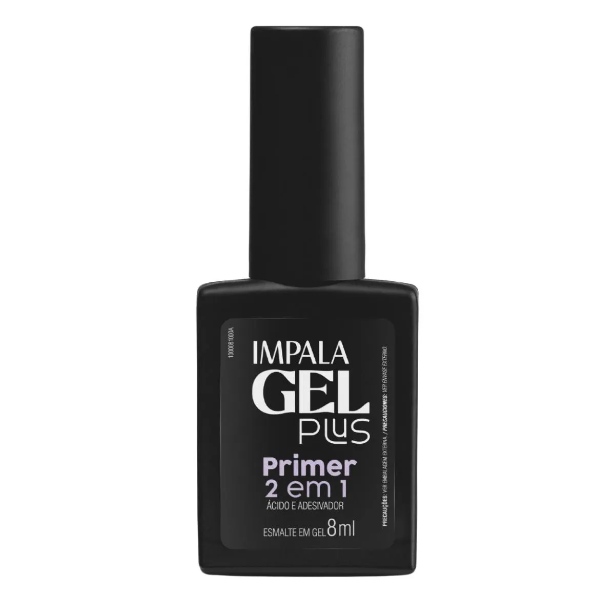 ESMALTE EM GEL PLUS PRIMER 2 EM 1 MANICURE UNHA IMPALA 8ML