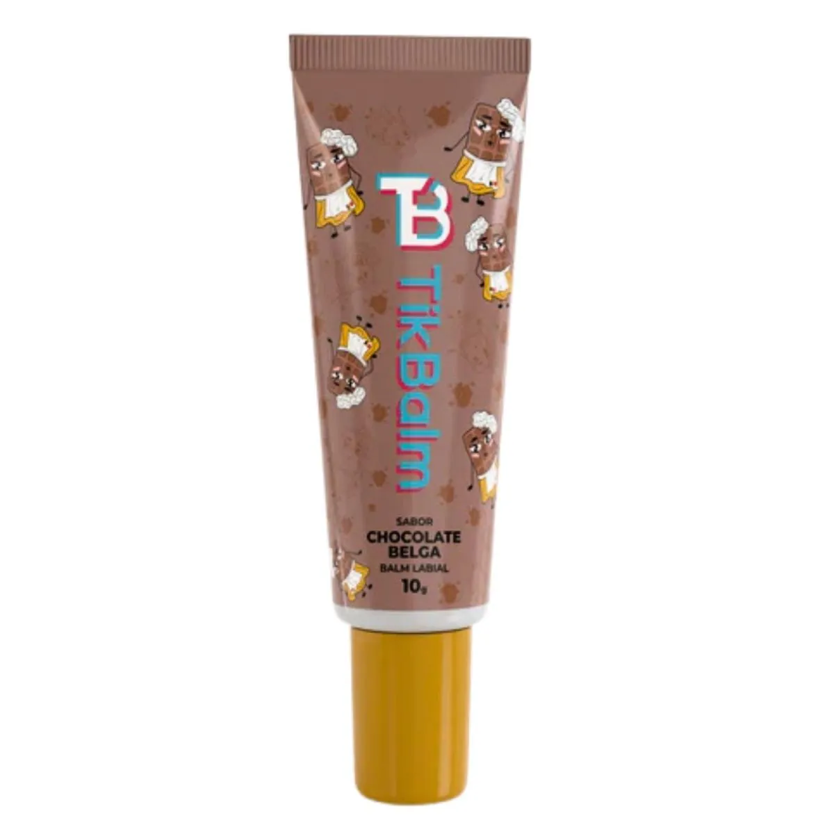 HIDRATANTE LABIAL CHOCOLATE BELGA BRILHO NUTRE TIKBALM 10G