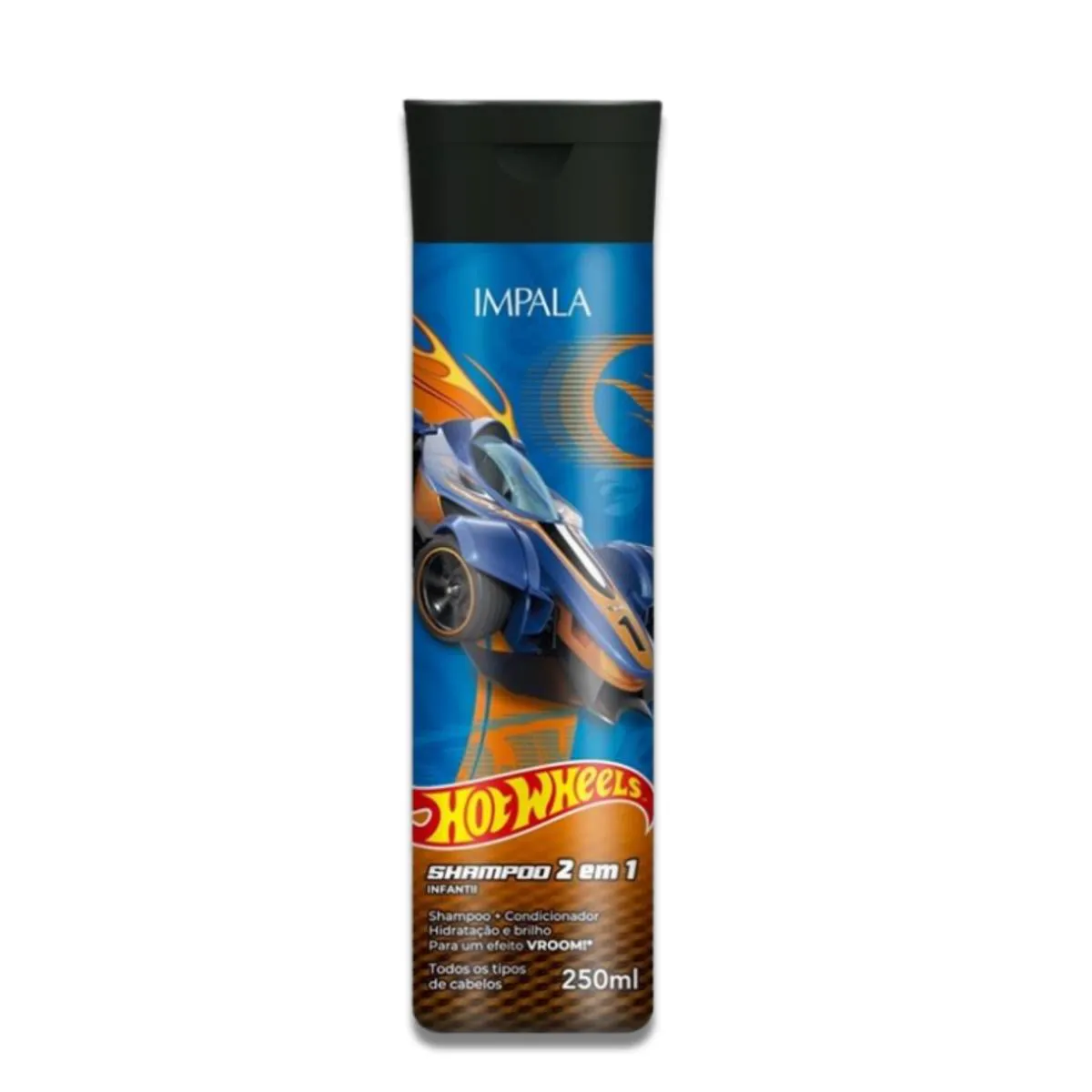 SHAMPOO 2 EM 1 KIDS HOTWHEELS HIDRATA BRILHO IMPALA 250ML