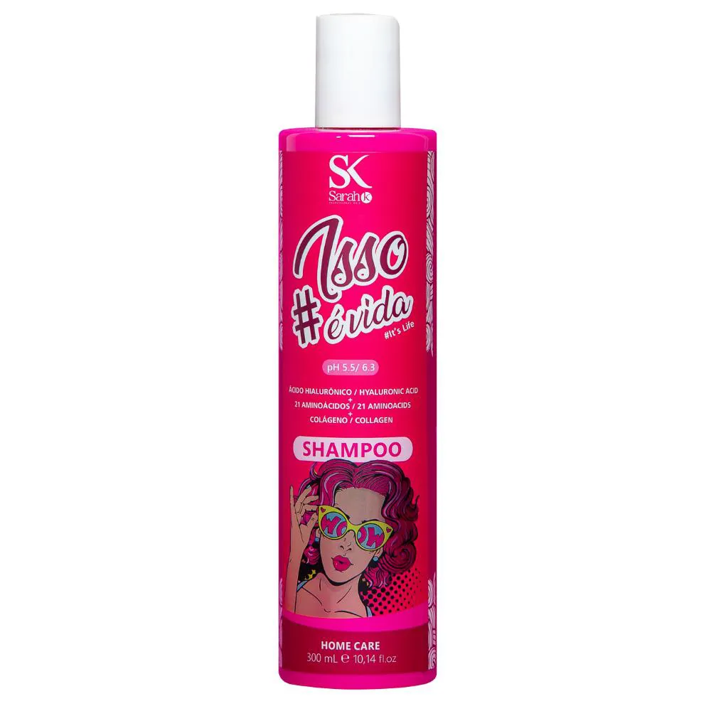 SHAMPOO NUTRIçãO RECONSTRUçãO HIDRATA BRILHO SARAH K 300ML